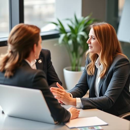 Financial advisor meeting with a client